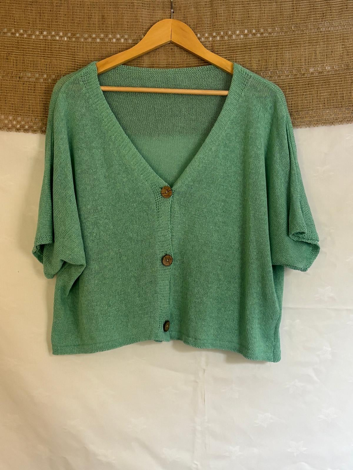 Cotton Short Cardigan