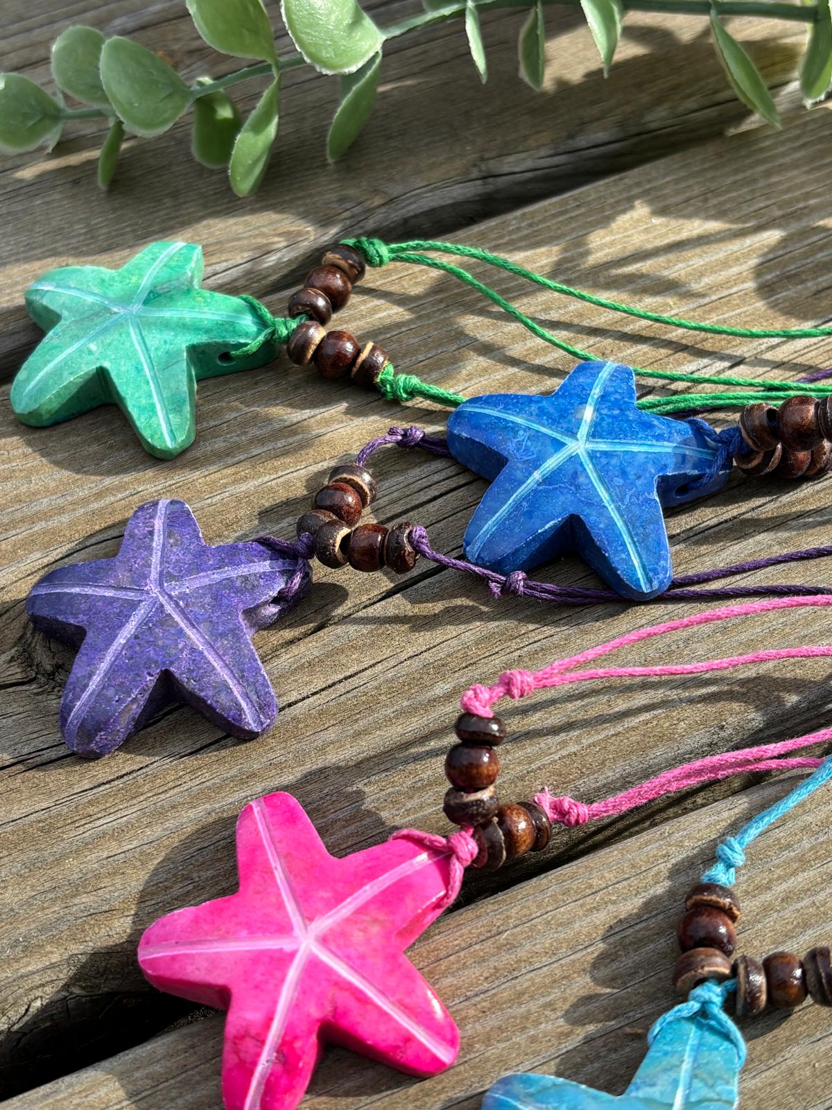 Stone Starfish Necklace