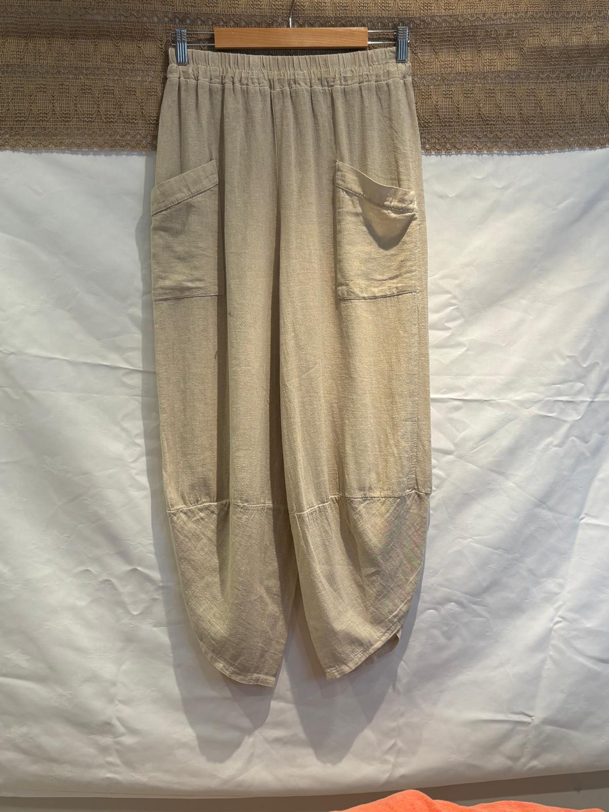Italian-Made Harem Pants – 100% Cotton – One Size