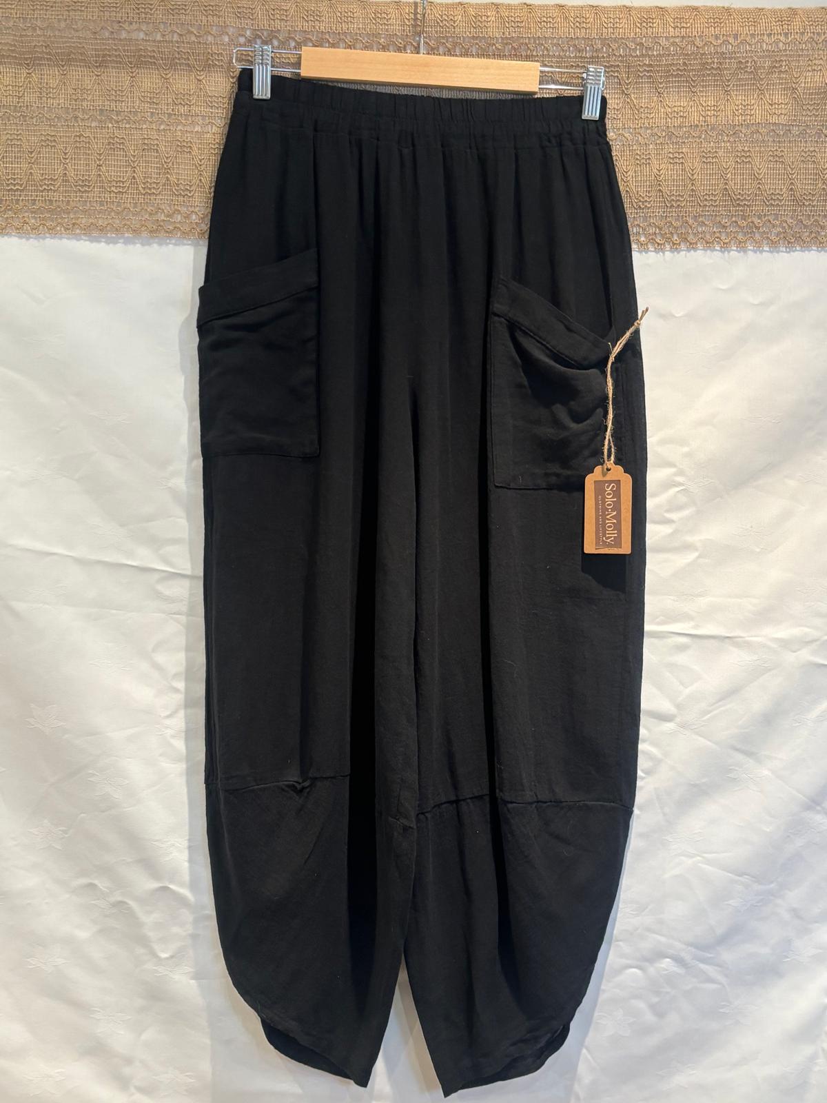 Italian-Made Harem Pants – 100% Cotton – One Size
