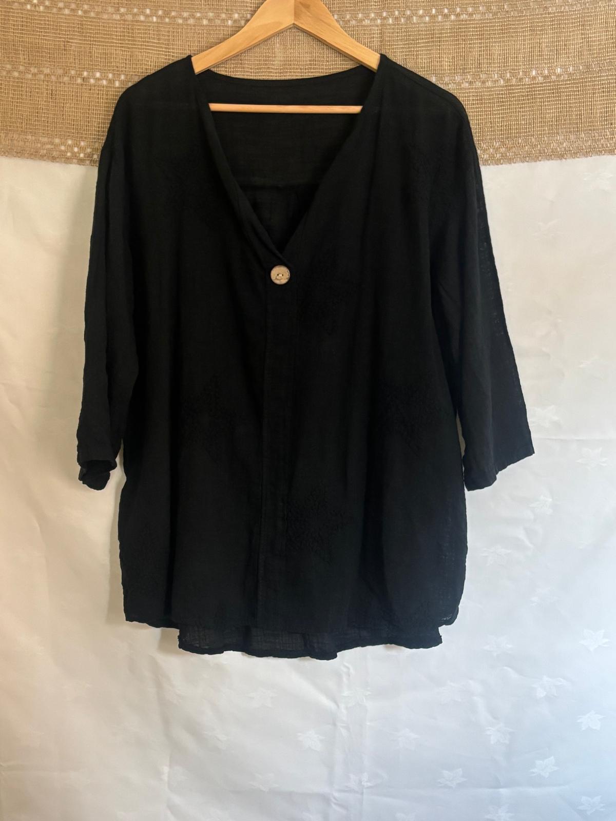 Star patterned Loose Cotton Shirt