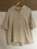 Cotton striped pullover shirt
