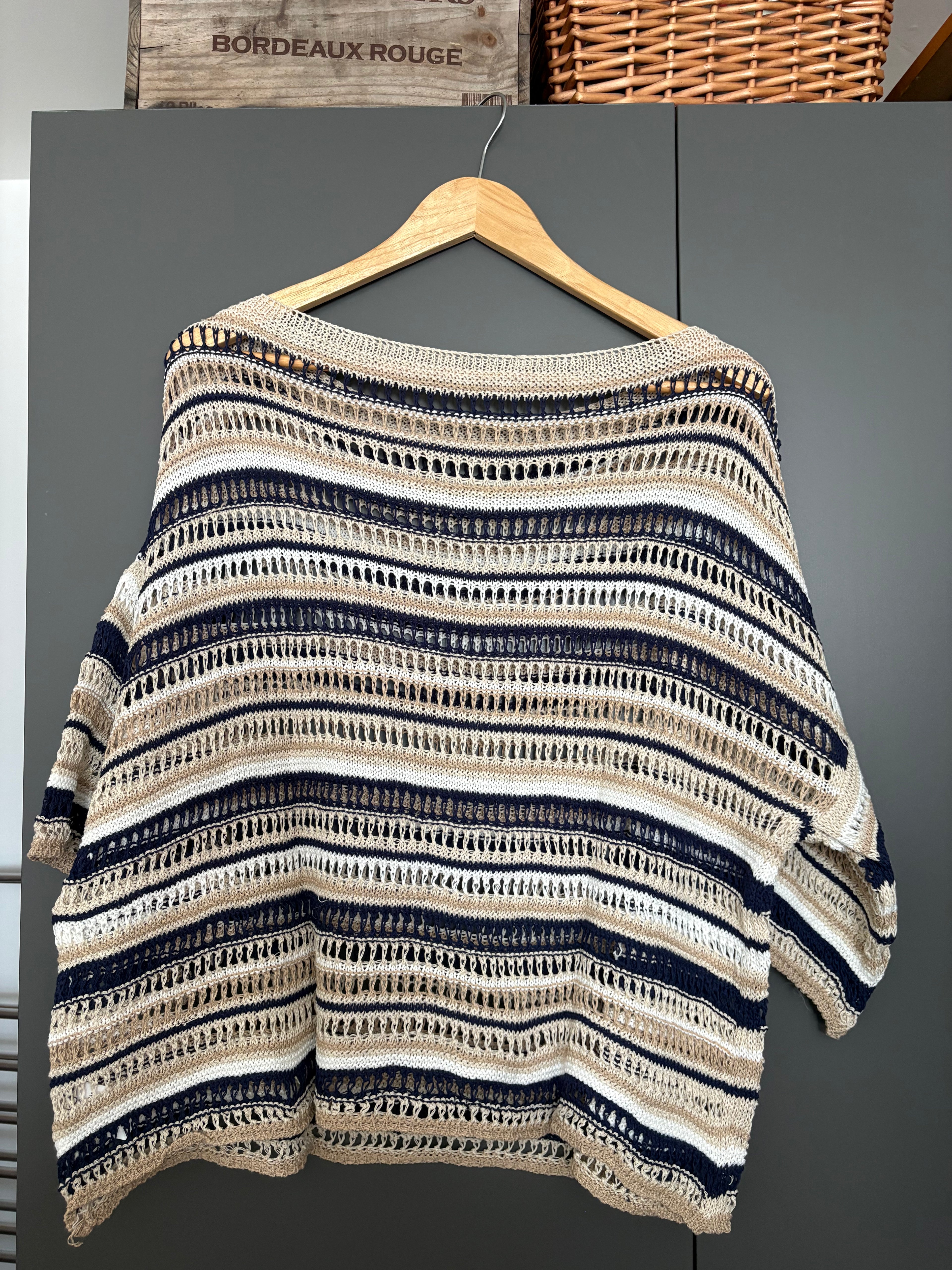Cotton Blend Sienna Stripey Top