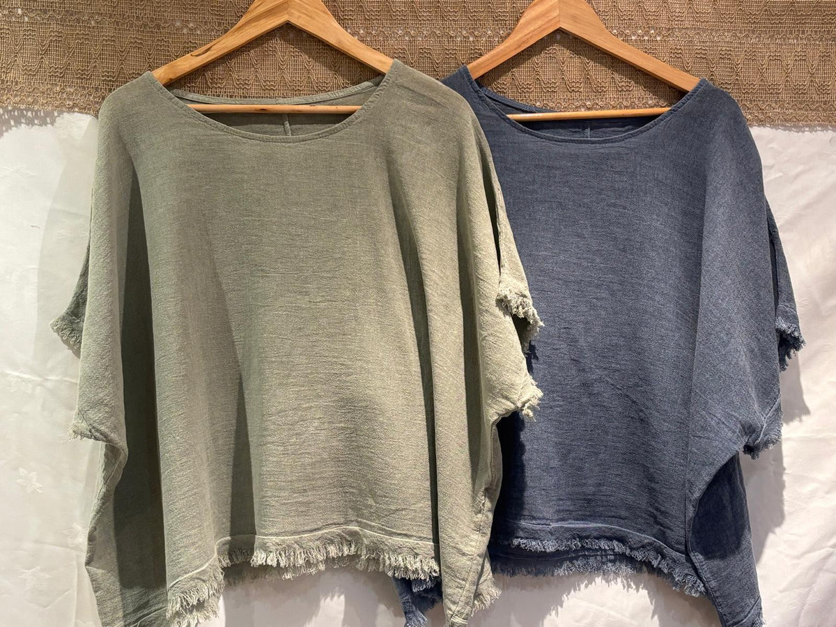 Round Neck Cotton Top