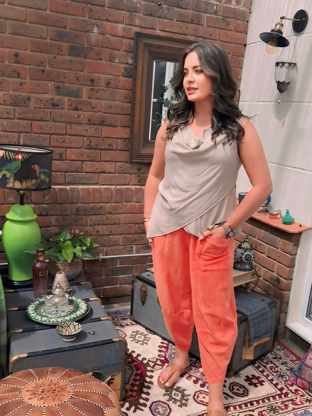 Cowl Neck Evening Top
